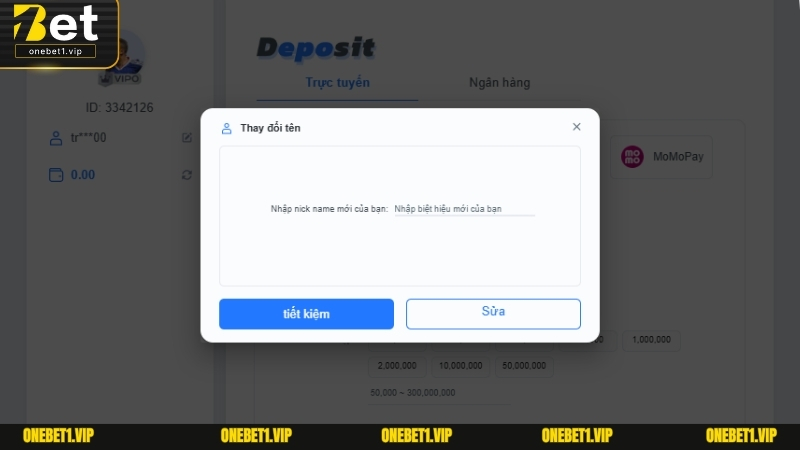 Hệ thống bảo mật cao cấp của ONEBET khi nạp tiền