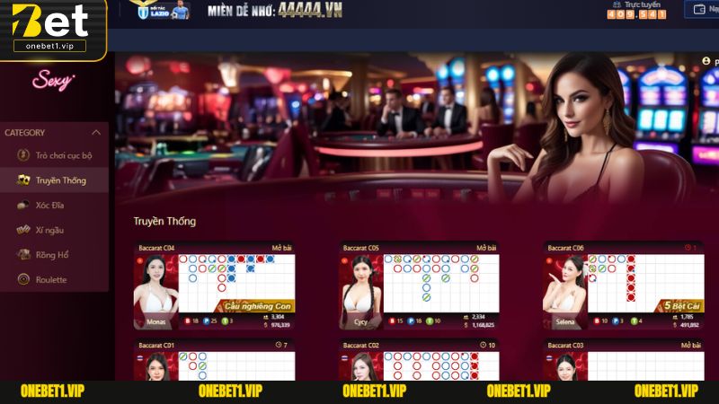 Không khí sòng bạc sống động với công nghệ livestream