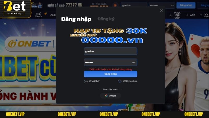 Nguyên nhân đăng nhập ONEBET và cách khắc phục
